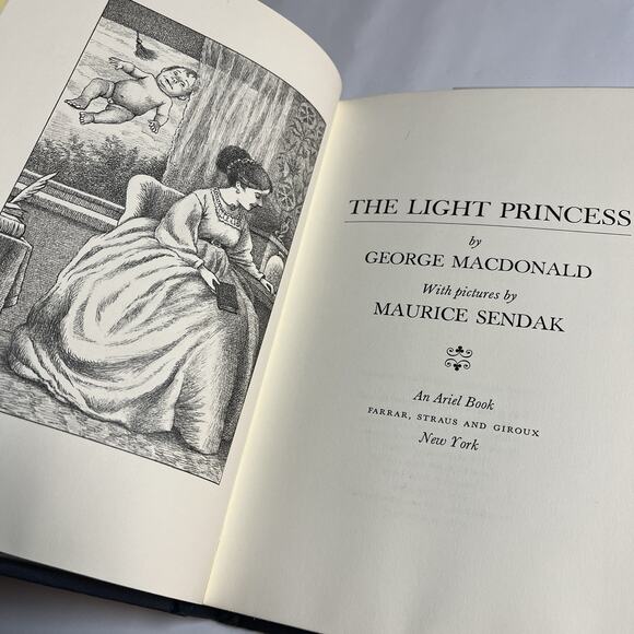The Light Princess George MacDonald, 2nd printing 1977 Maurice Sendak 1969 HC/DJ - Picture 6 of 11